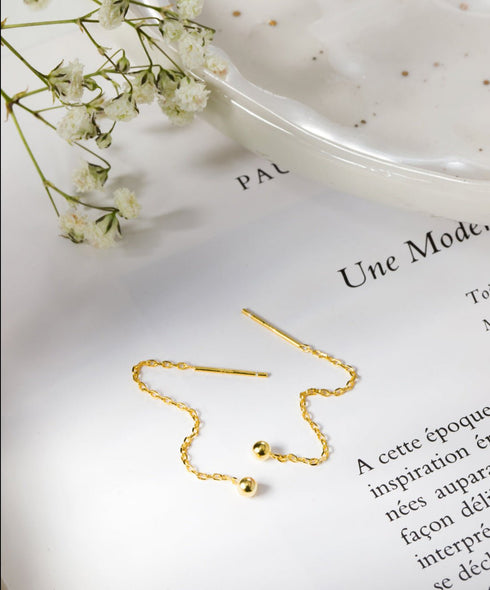 Cercei din argint Bellona (Silver/Gold)